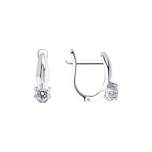 Серьги SOKOLOV - Серебро 925, Фианит (арт. 94025658)