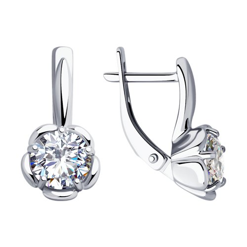 Серьги SOKOLOV - Серебро 925, Фианит (арт. 94023457)