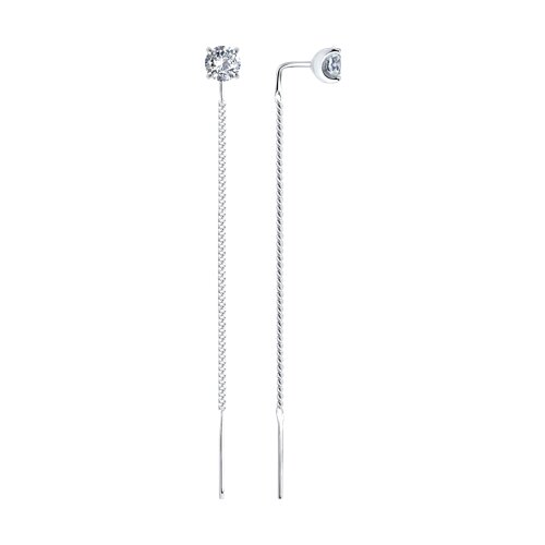 Серьги SOKOLOV - Серебро 925, Фианит (арт. 94026414)