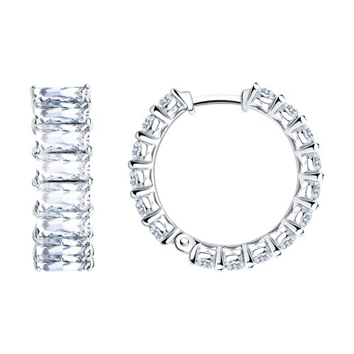 Серьги SOKOLOV - Серебро 925, Фианит (арт. 94025316)