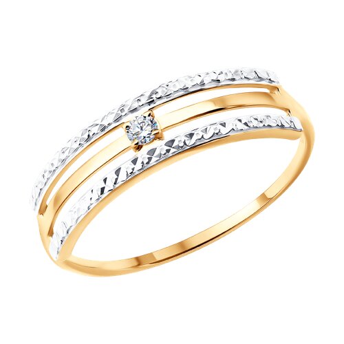 Кольцо Diamant - Золото 585, Фианит (арт. 51-110-01387-1)