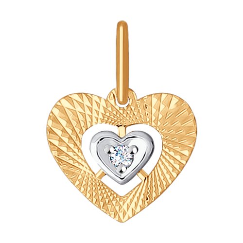 Подвеска SOKOLOV - Золото 375, Фианит (арт. 035341-4)
