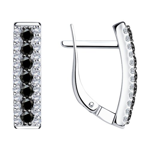 Серьги SOKOLOV - Серебро 925, Фианит (арт. 94021381)