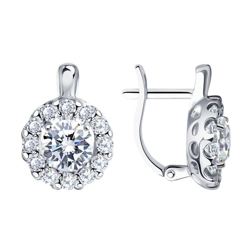 Серьги SOKOLOV - Серебро 925, Фианит (арт. 94025223)