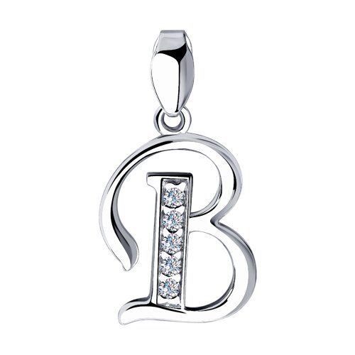 Подвеска SOKOLOV - Серебро 925, Фианит (арт. 94030451)