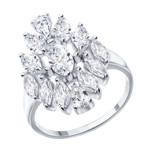 Кольцо SOKOLOV - Серебро 925, Фианит (арт. 94015006)