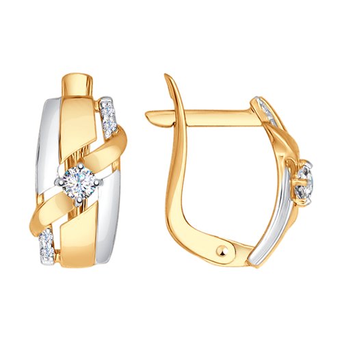 Серьги SOKOLOV - Золото 375, Фианит (арт. 027399-4)