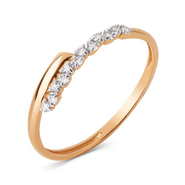 Кольцо ЮФ Династия - Золото 585, Фианит (арт. 024361-1102)