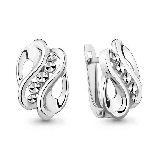 Серьги Аквамарин - Серебро 925 (арт. 34075.5)