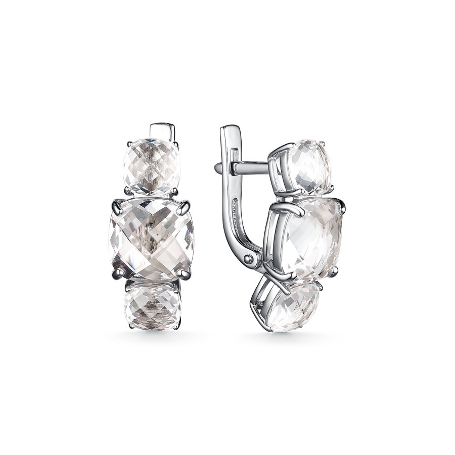 Серьги Дар - Серебро 925, Горный хрусталь (арт. С-5065рб429)