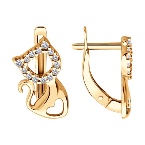 Серьги SOKOLOV - Серебро 925, Фианит (арт. 93022434)