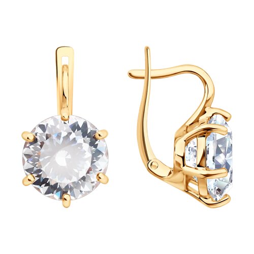 Серьги SOKOLOV - Золото 585, Бриллианит (арт. 0201036)