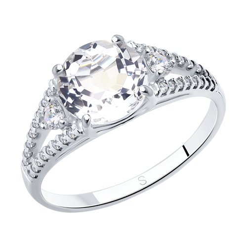 Кольцо SOKOLOV - Серебро 925, Фианит (арт. 92011747)