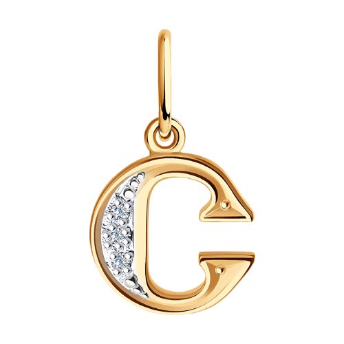 Подвеска SOKOLOV - Золото 585, Фианит (арт. 031101)