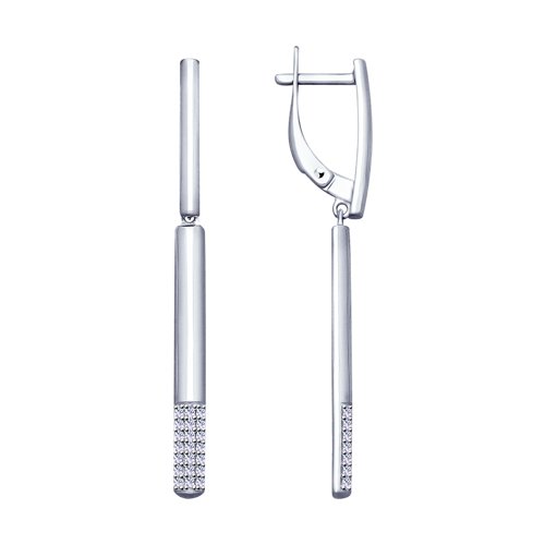 Серьги SOKOLOV - Серебро 925, Фианит (арт. 94022991)