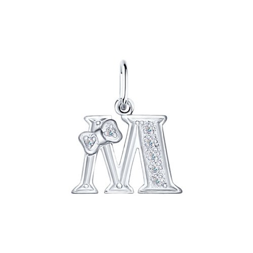 Подвеска SOKOLOV - Серебро 925, Фианит (арт. 94030476)