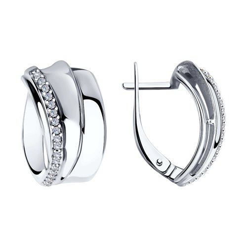 Серьги Diamant - Серебро 925, Фианит (арт. 94-120-00419-1)