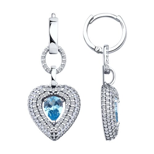 Серьги SOKOLOV - Серебро 925, Фианит (арт. 94026833)