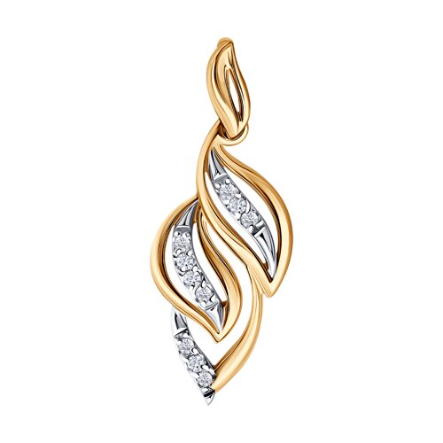 Подвеска SOKOLOV - Золото 585, Фианит (арт. 036814)