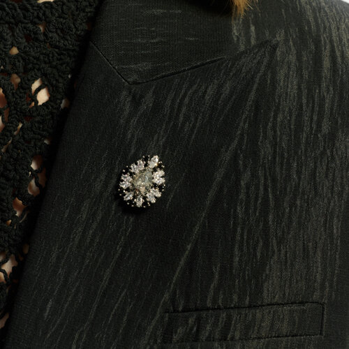 Брошь Diamant - Серебро 925, Кристалл, Фианит (арт. 94-140-00524-1)