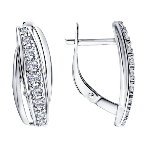 Серьги Diamant - Серебро 925, Фианит (арт. 94-120-00817-1)