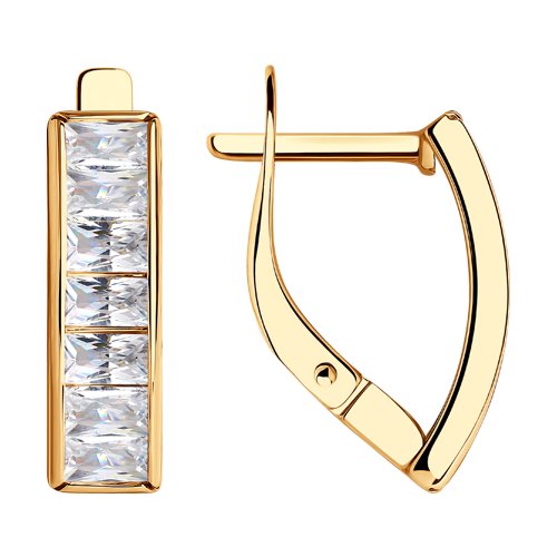 Серьги SOKOLOV - Золото 375, Фианит (арт. 029669-4)