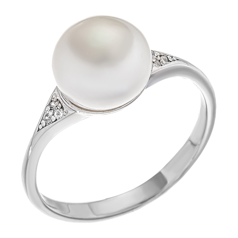 Кольцо Мастер Клио - Серебро 925, Жемчуг культивированный (арт. 24К0567КС)