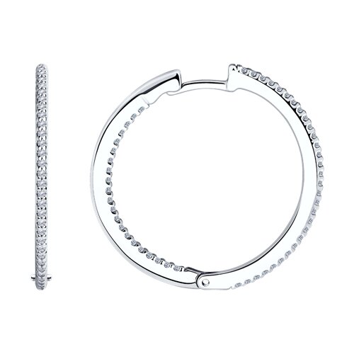 Серьги SOKOLOV - Серебро 925, Фианит (арт. 94025862)