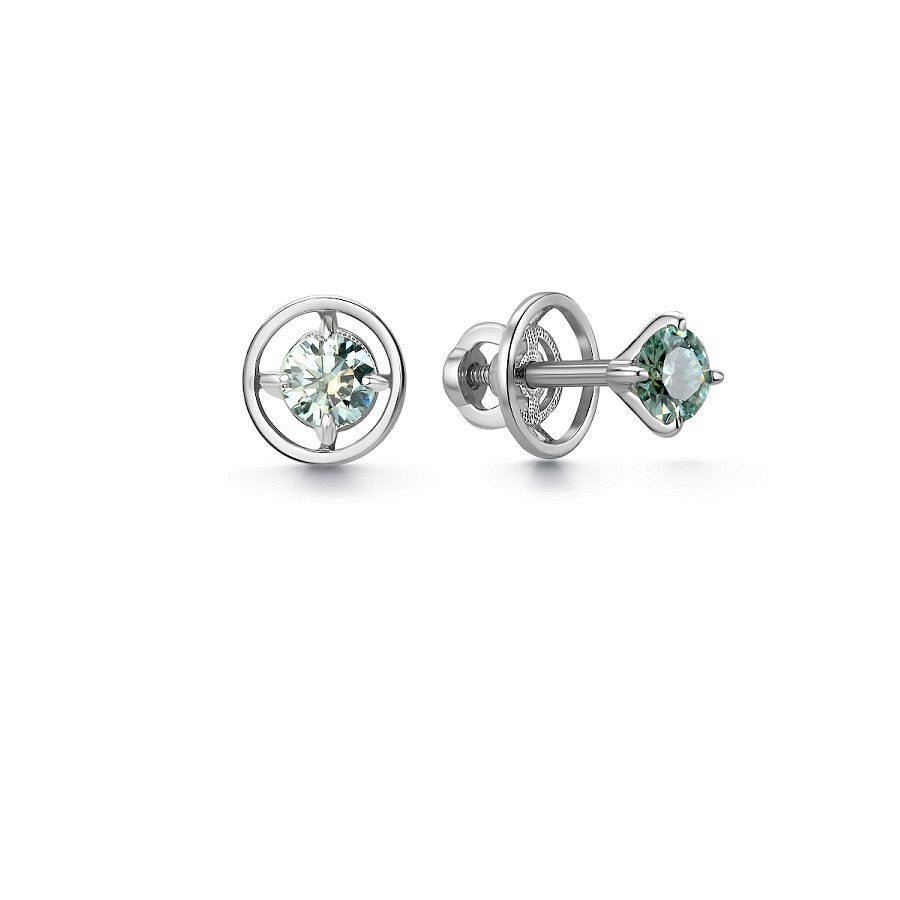 Серьги Дар - Серебро 925, Синтетический муассанит (арт. С-2450рс16139)