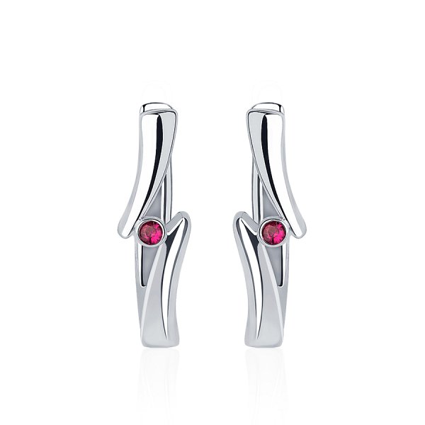 Серьги Platinum Lab. - Платина 950 (арт. ПС-007Р-01)