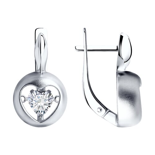 Серьги SOKOLOV - Серебро 925, Swarovski (арт. 89020138)