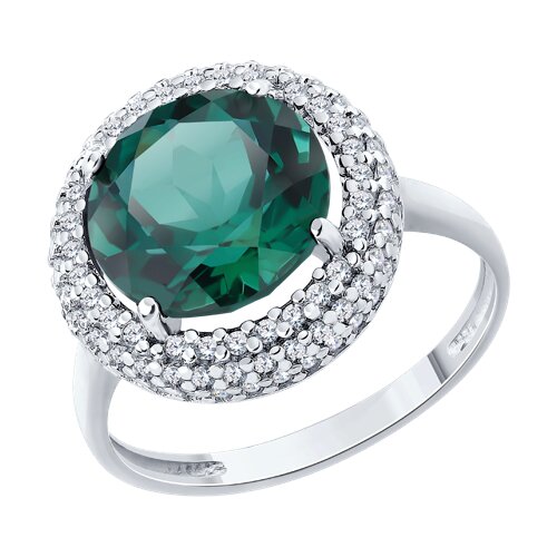 Кольцо SOKOLOV - Серебро 925, Кварц, Фианит (арт. 92014678)