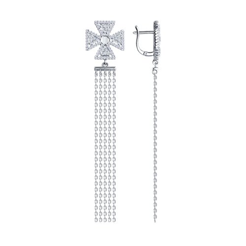 Серьги SOKOLOV - Серебро 925, Фианит (арт. 94026699)