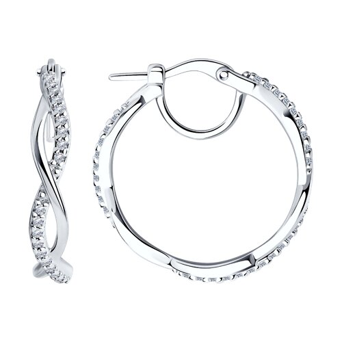 Серьги SOKOLOV - Серебро 925, Фианит (арт. 94025822)