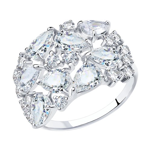 Кольцо SOKOLOV - Серебро 925, Фианит (арт. 94012236)