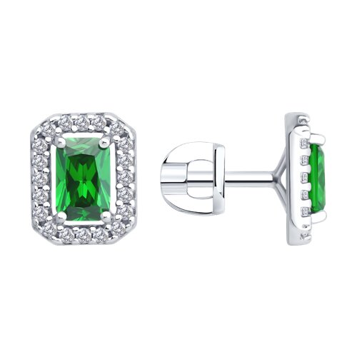 Серьги SOKOLOV - Серебро 925, Фианит (арт. 94027037)