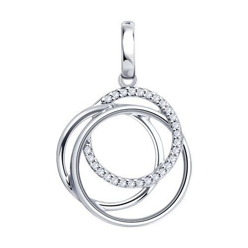 Подвеска Diamant - Серебро 925, Фианит (арт. 94-130-02403-1)