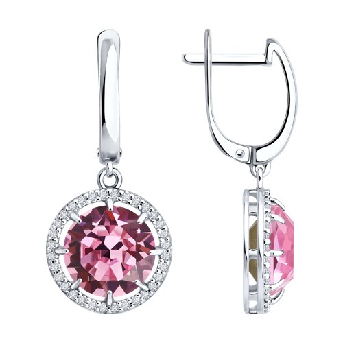 Серьги Diamant - Серебро 925, Кристалл (арт. 94-121-00513-1)