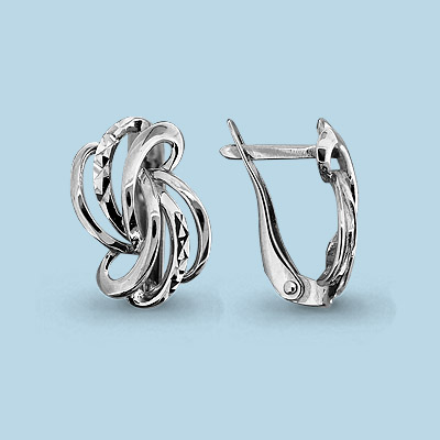 Серьги Аквамарин - Серебро 925 (арт. 31572.5)