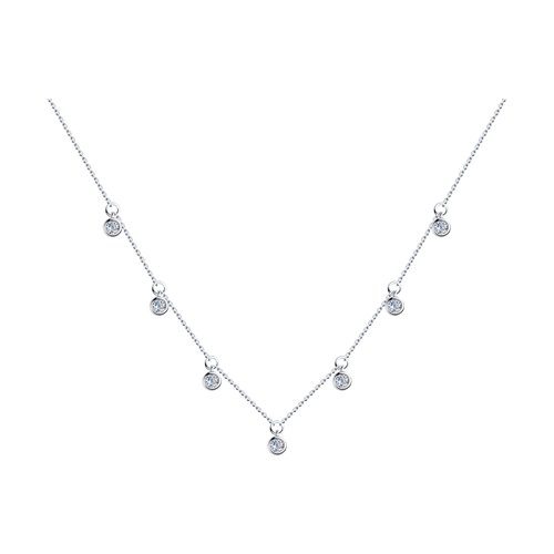 Колье SOKOLOV - Серебро 925, Фианит (арт. 94070351)