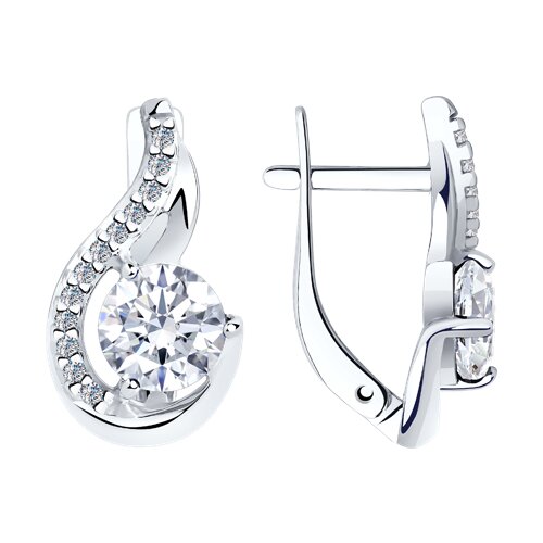 Серьги Diamant - Серебро 925, Фианит (арт. 94-120-00013-1)