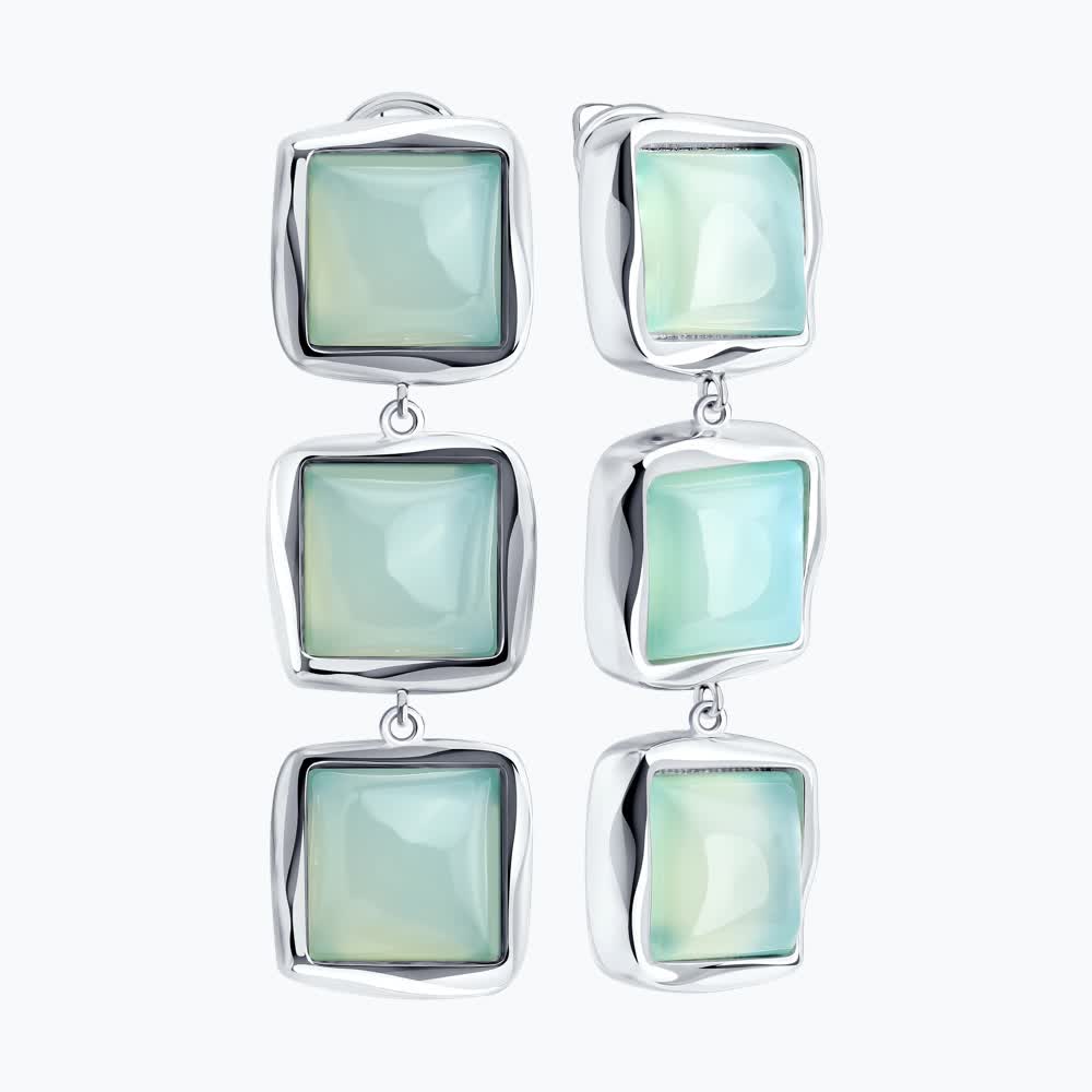 Серьги SOKOLOV - Серебро 925, Халцедон (арт. 83020478)