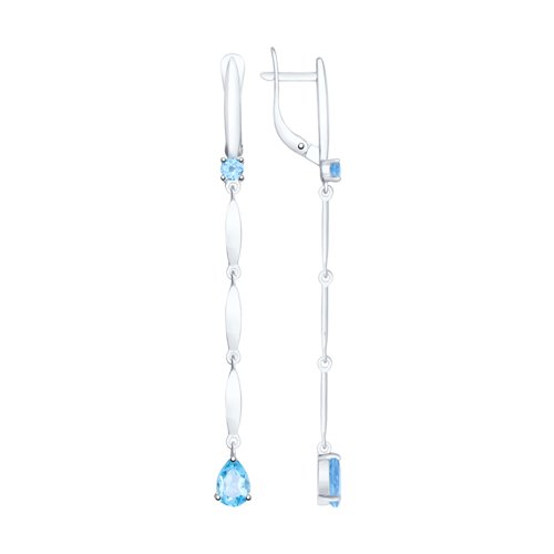 Серьги SOKOLOV - Серебро 925, Топаз (арт. 92021761)