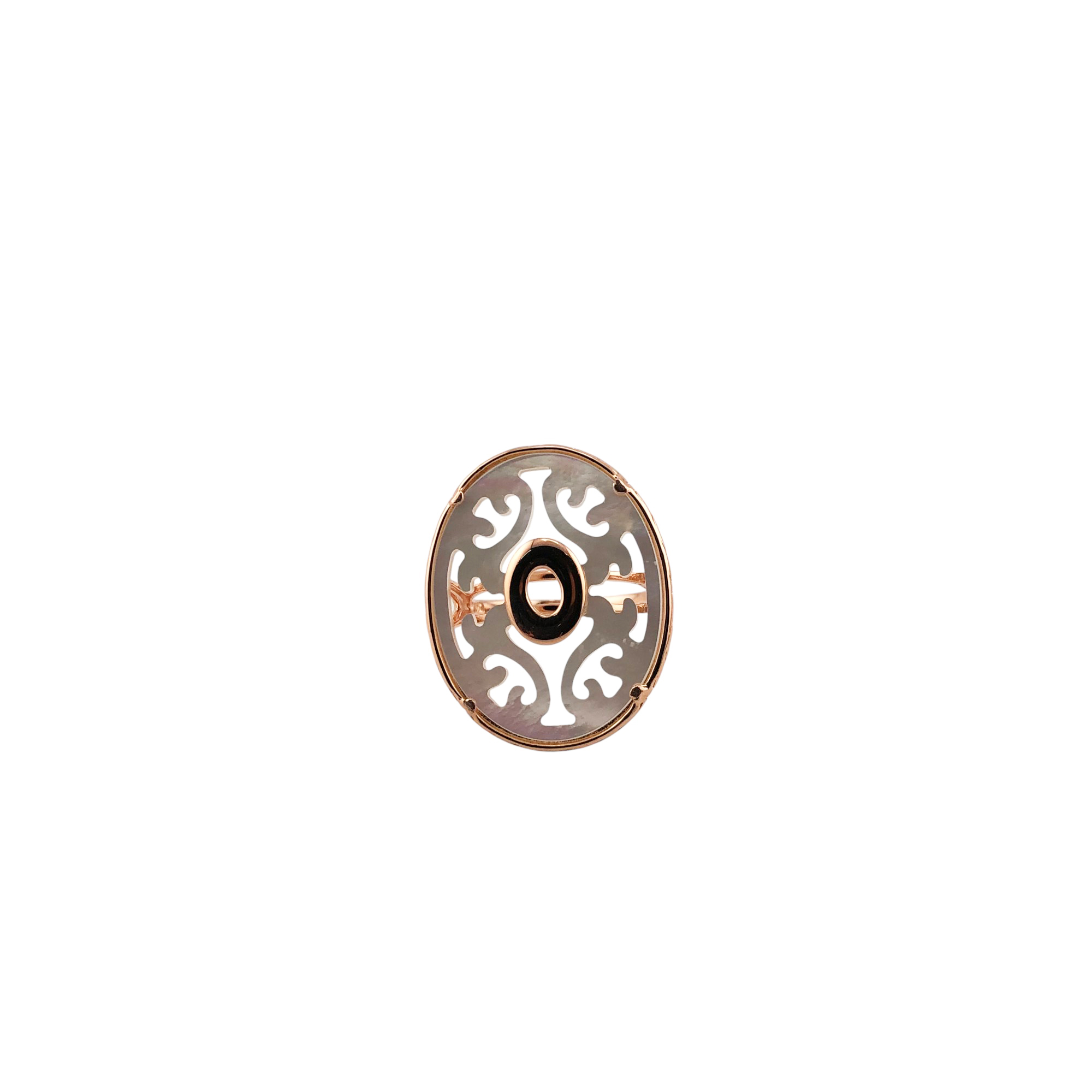 Кольцо Кабаровских - Серебро 925, Оникс, Перламутр (арт. 11-7030-6287)