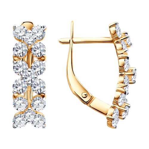 Серьги SOKOLOV - Золото 585, Фианит (арт. 0200918)