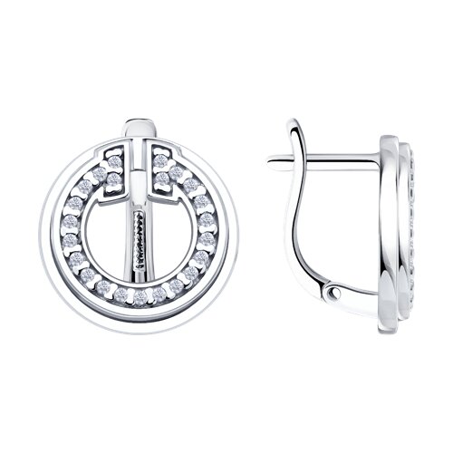 Серьги Diamant - Серебро 925, Фианит (арт. 94-120-02271-1)