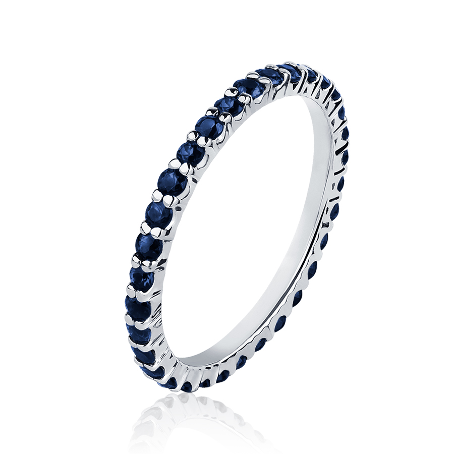 Кольцо Platinum Lab. - Платина 950, Сапфир (арт. ПК-022С-01)