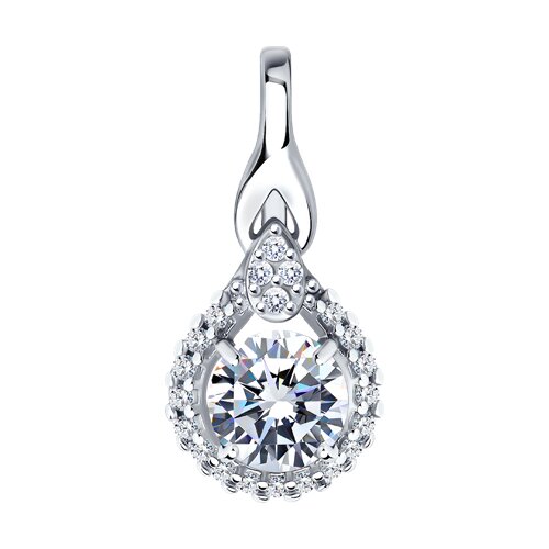 Подвеска SOKOLOV - Серебро 925, Фианит (арт. 94032165)