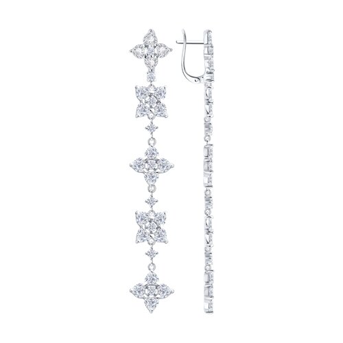 Серьги SOKOLOV - Серебро 925, Фианит (арт. 94027035)