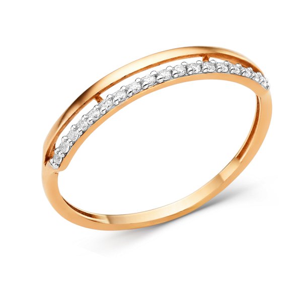 Кольцо ЮФ Династия - Золото 585, Фианит (арт. 000521-1102)